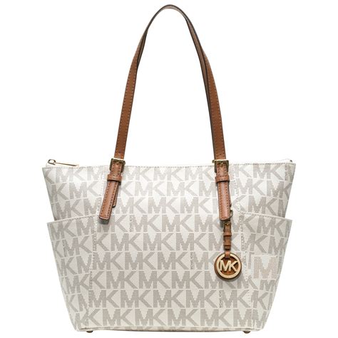 michael kors white patent leather handbag|white leather handbags.